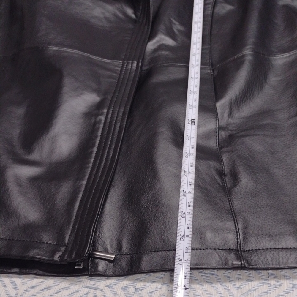 New Without Label Jessica London Black Leather Asymmetric Jacket - Picture 15 of 16